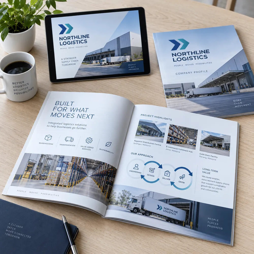 Company Profile Design: Bring it together